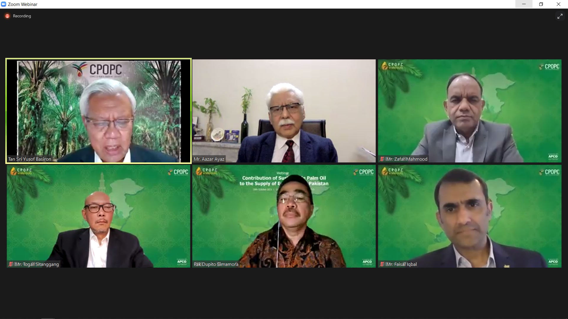 CPOPC hosts inar on Contribution of Sustainable Palm Oil to the