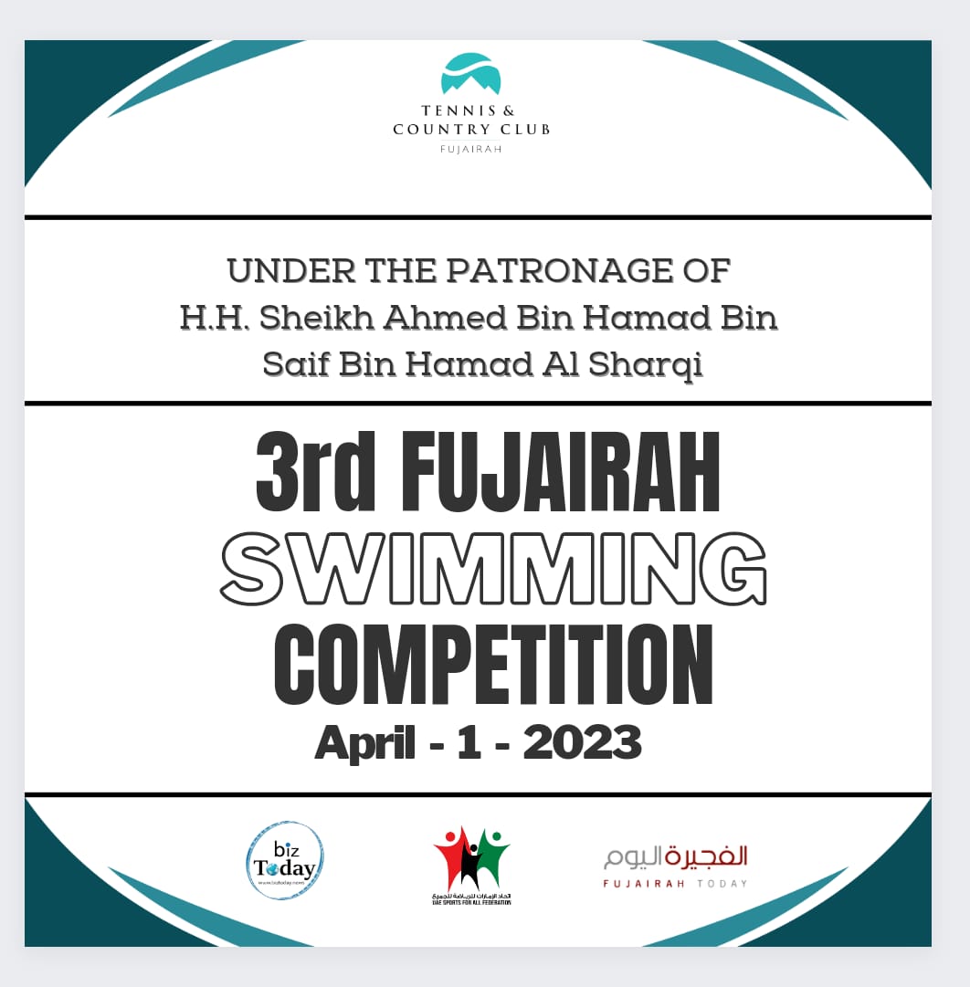The Fujairah Tennis Club all set to host Third Fujairah Swimming