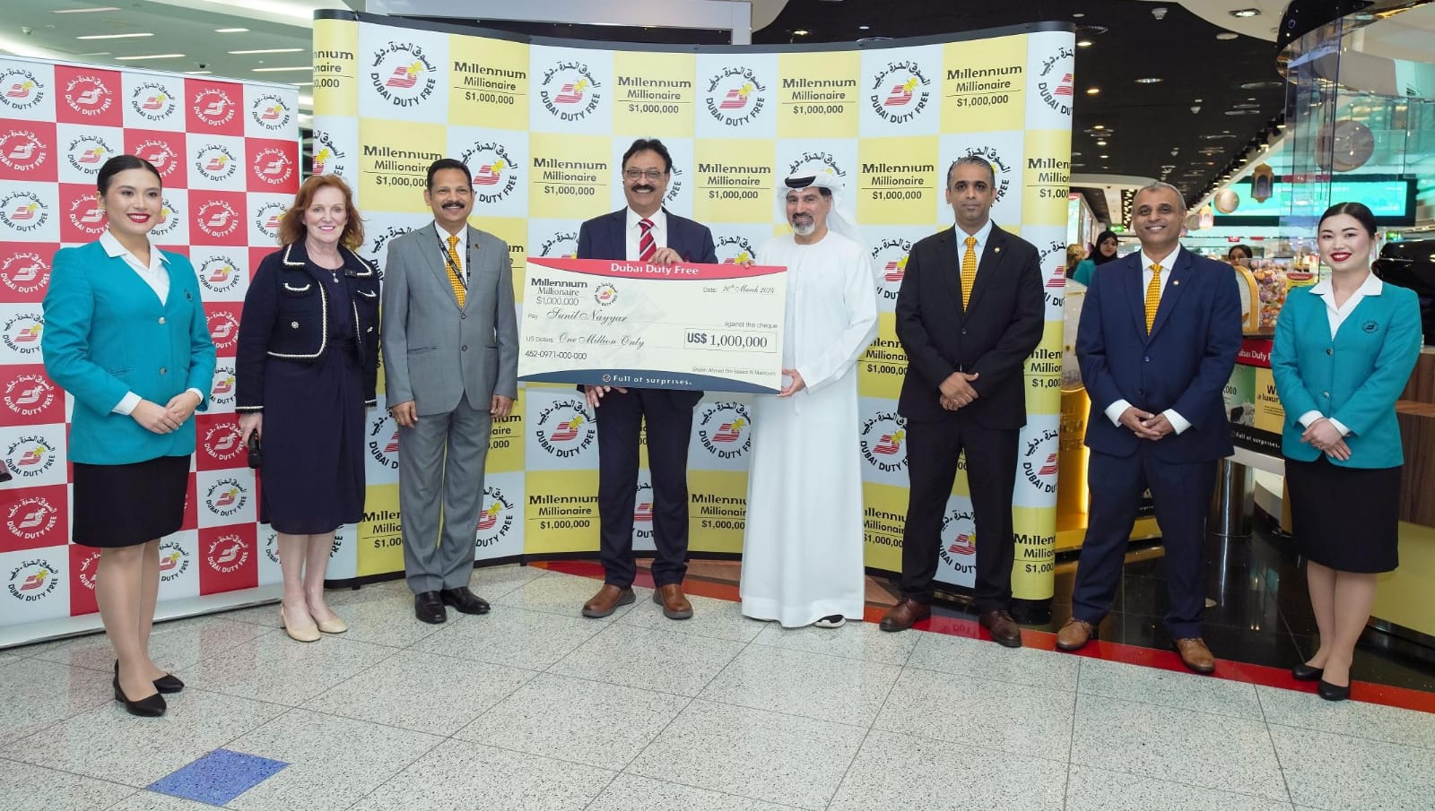 Emirati and Indian Nationals Win US1 Million Each in Dubai Duty Free