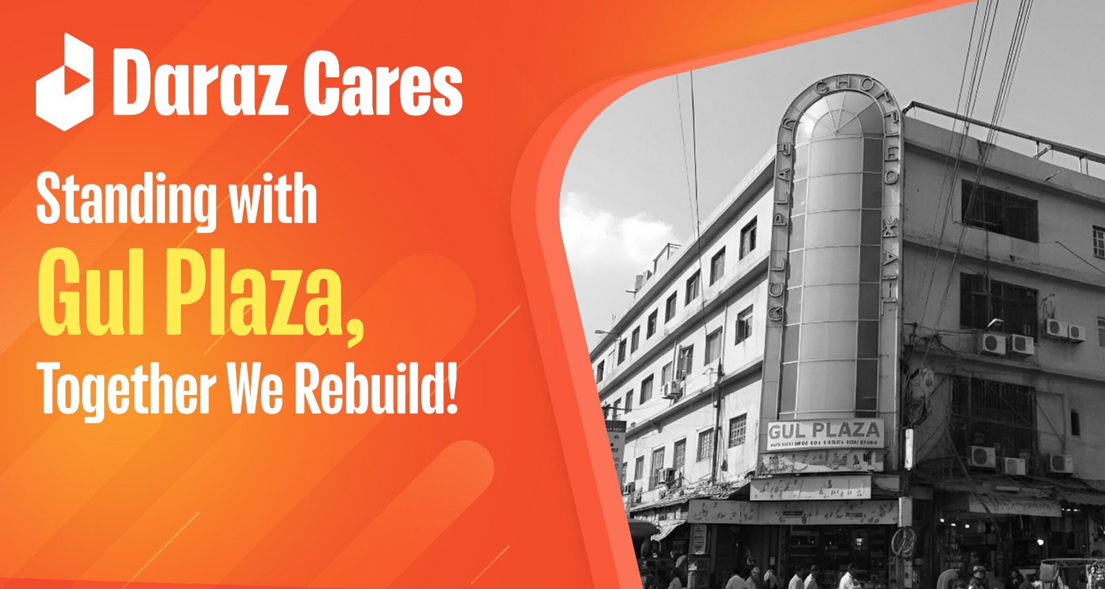 Daraz Cares initiative for fire-affected sellers