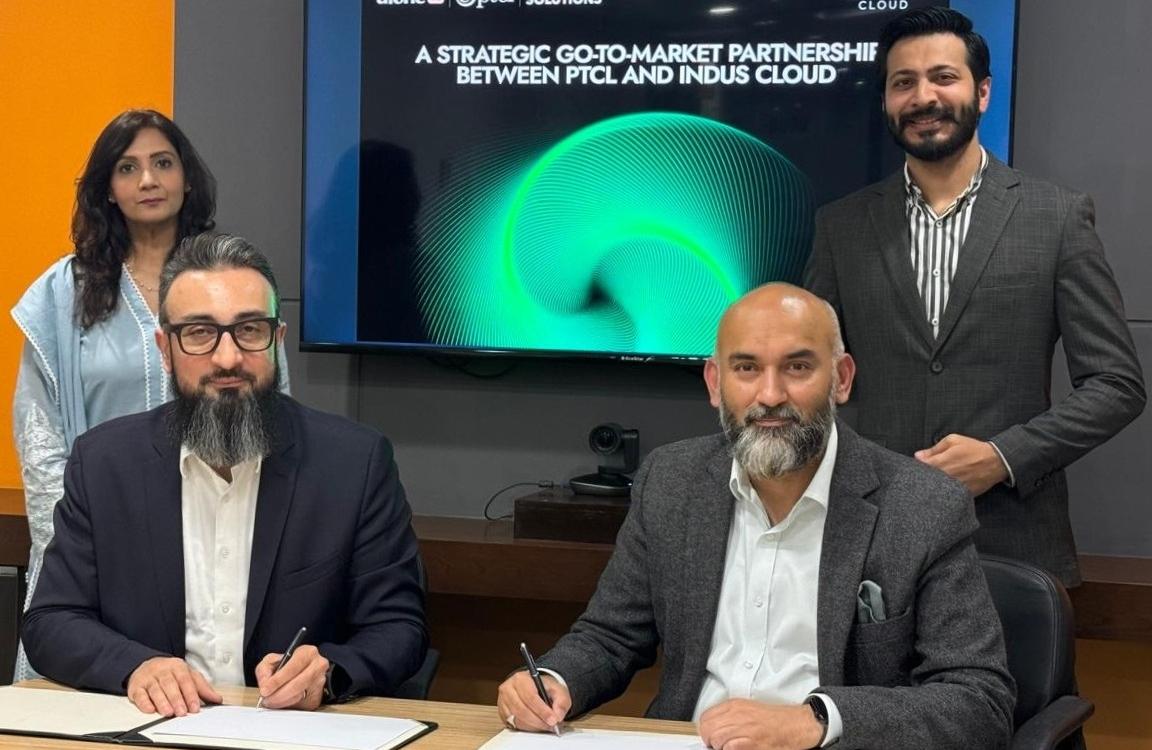 PTCL and Indus Cloud officials at the signing ceremony